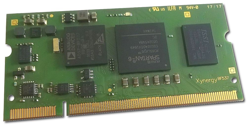 SO-DIMM Module with Blackfin ADSP-BF537 Spartan-6 FPGA and DDR3